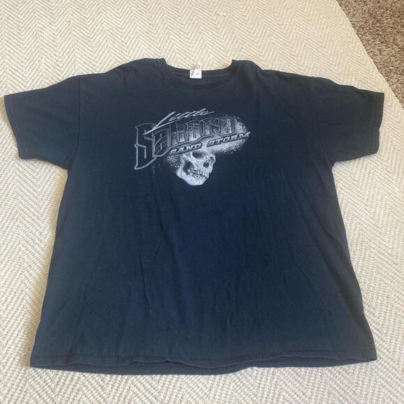 Black and grey skull graphic T-shirt Men Size XL Racing - Picture 6 of 6